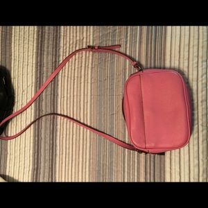J.Crew pink leather bag